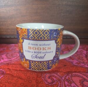 Colorful Book Themed Library Ceramic Mug Coffee Cup